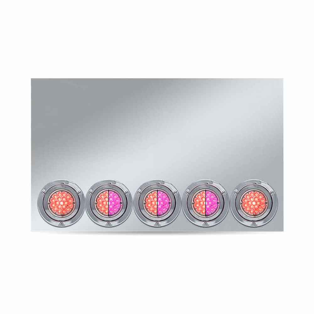 20" Drop Dual Revolution Pink/Red Center Panel with Watermelon LEDS
