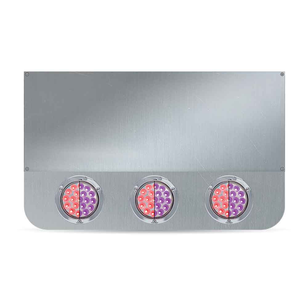20" Drop Center Panel with Eight 4" Red/Purple LEDS