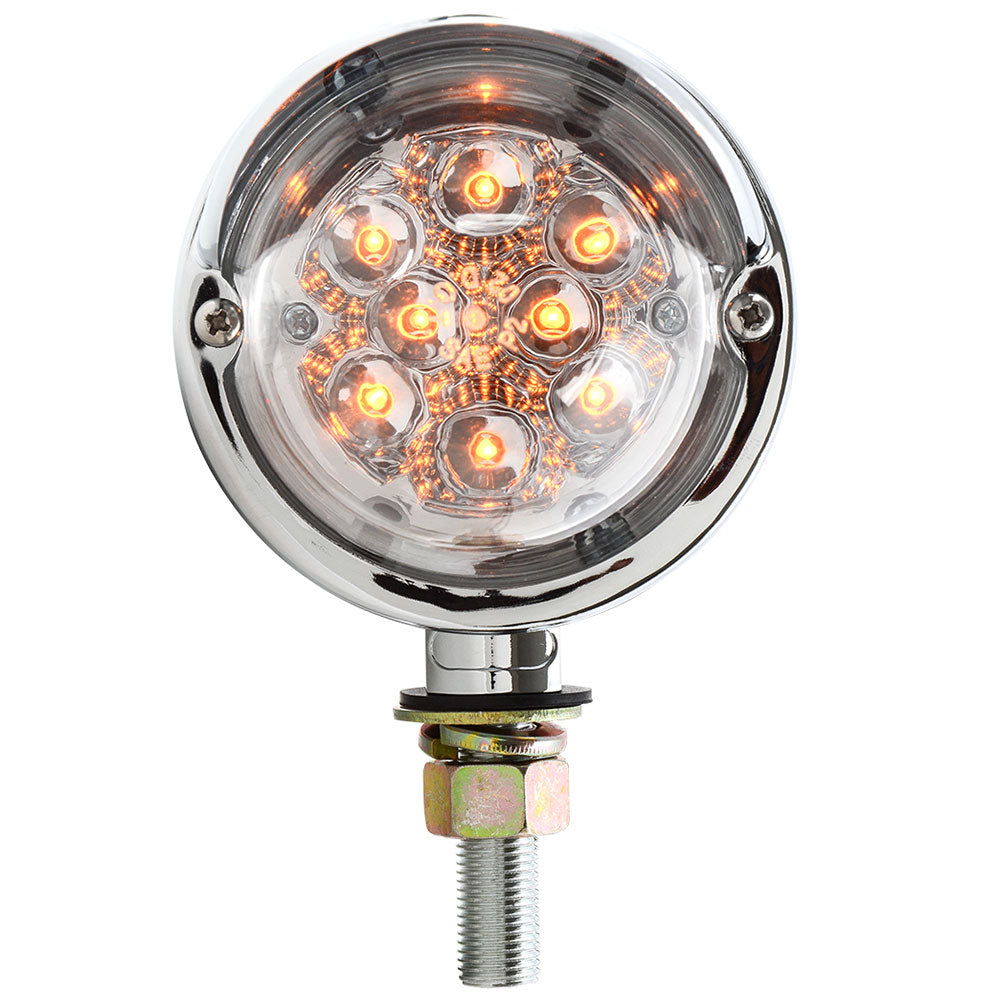 3-1/2" Dia. Amber/Clear Spyder LED Light