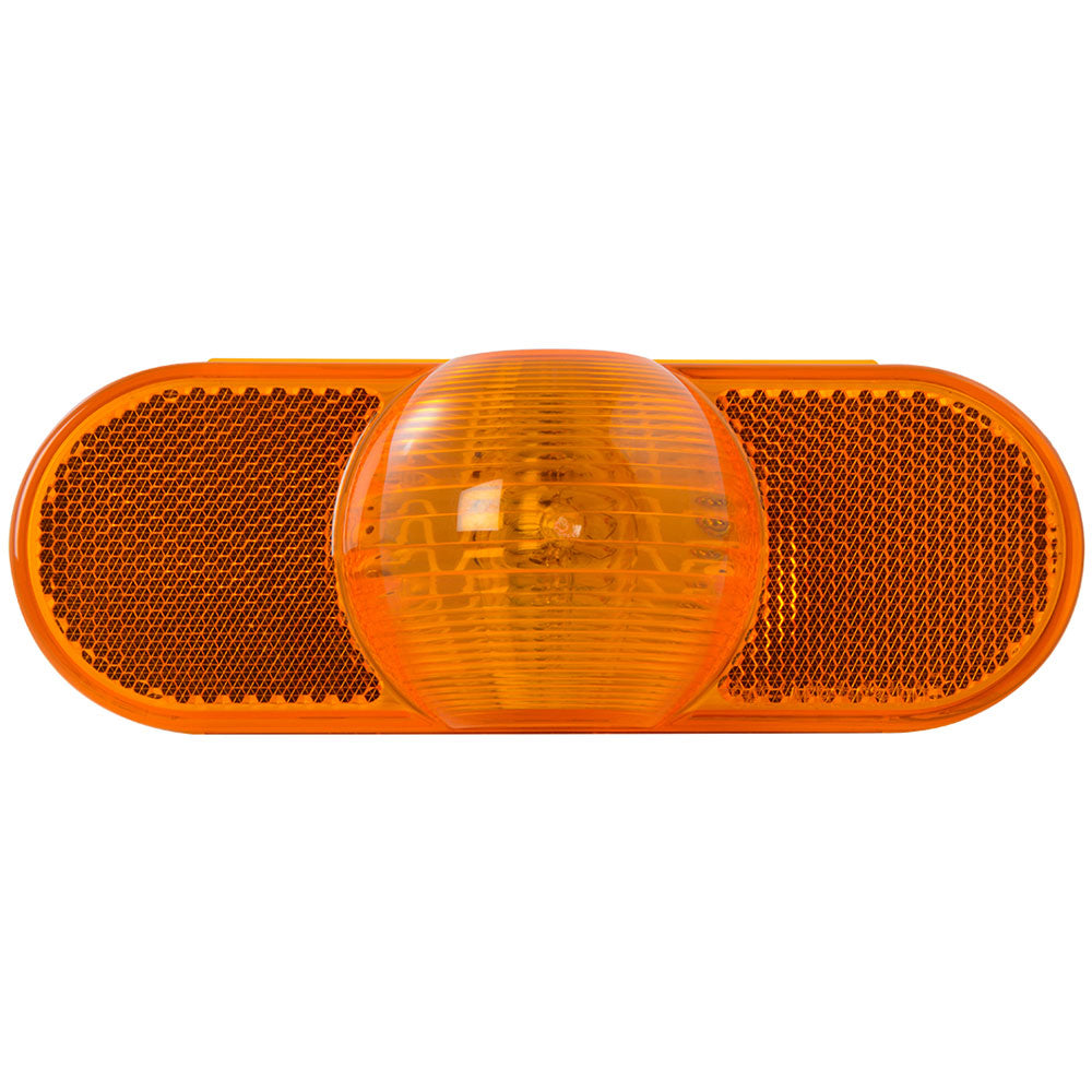 Oval Amber Full Moon Light