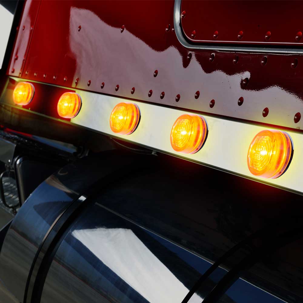 2" 3 LED Oval Marker Light with Grommet and Wiring