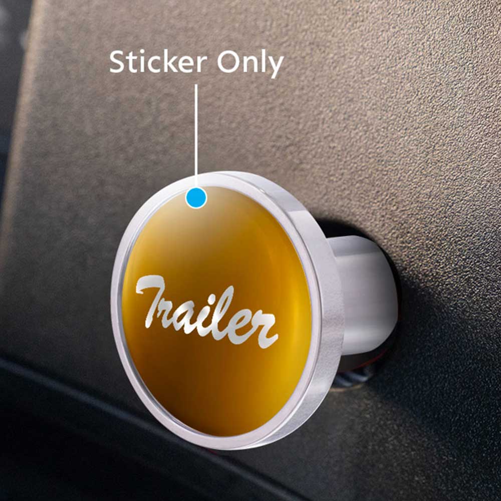 Glossy "Trailer" Air Valve Knob Sticker
