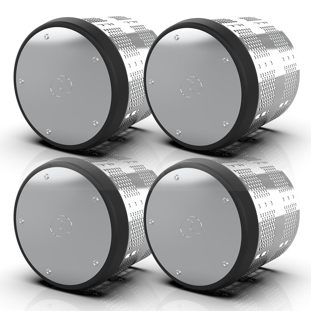 Hybrid Stainless Steel Black Paintable Taper Style Front or Rear Axle Cover Kit