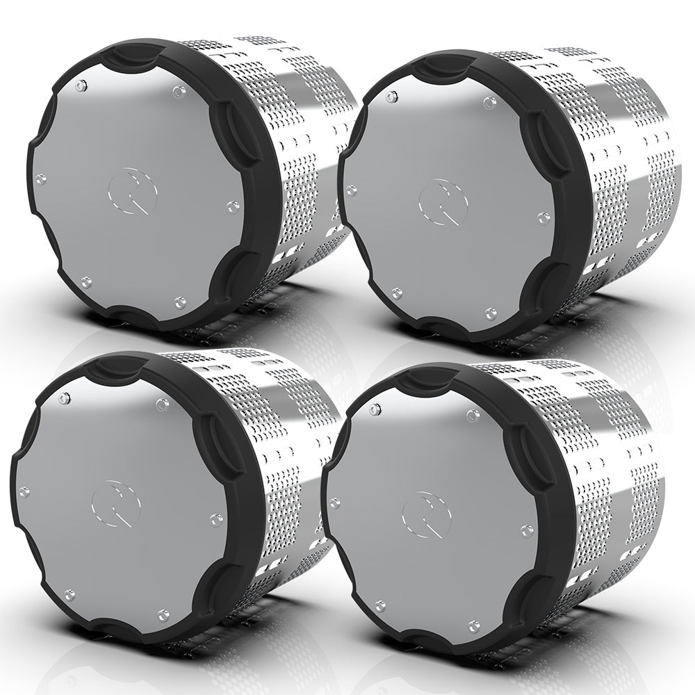 Hybrid Stainless Steel Black Paintable Pocket Style Front or Rear Axle Cover Kit
