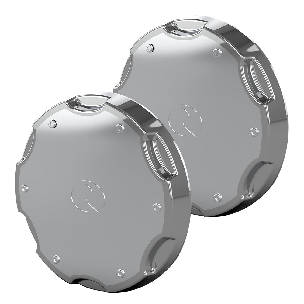 Hybrid Stainless Steel Chrome Pocket Style Front or Rear Axle Cover Kit