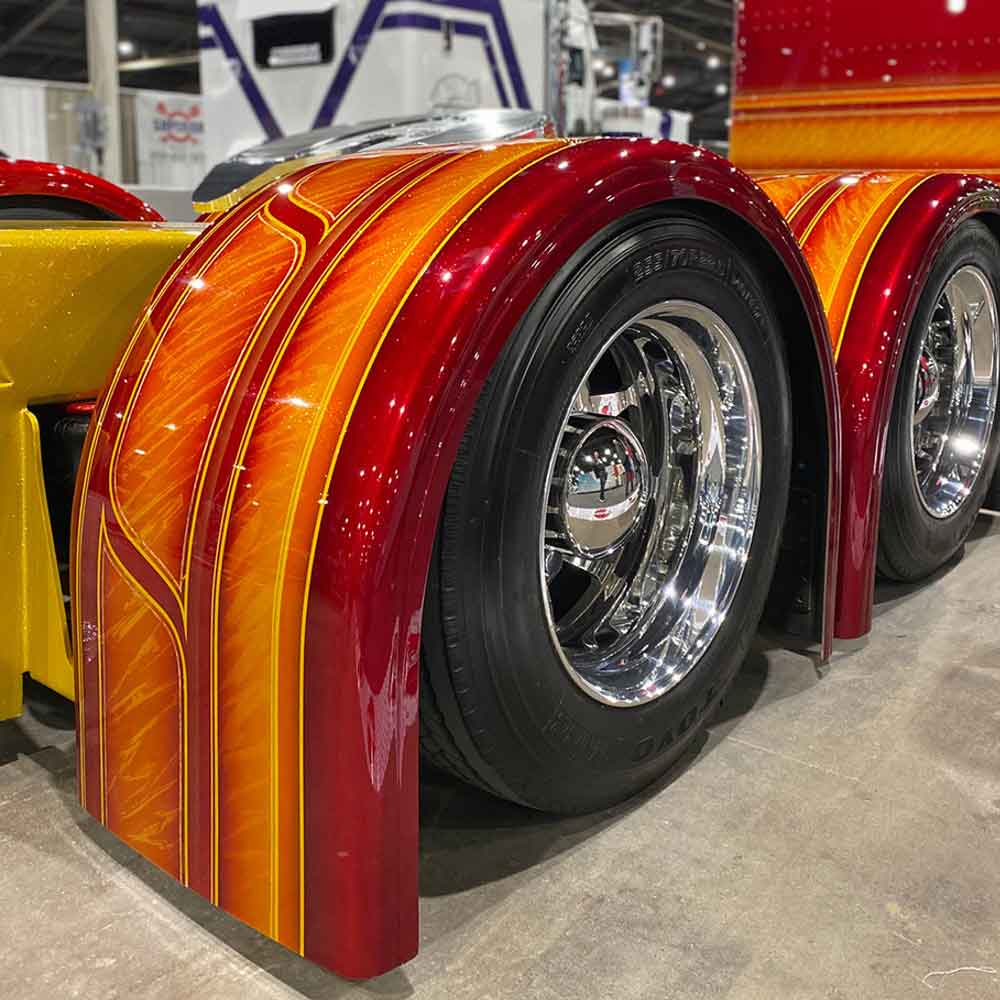 100" Shift Products Single Axle Fiberglass Fender with 1" Lip