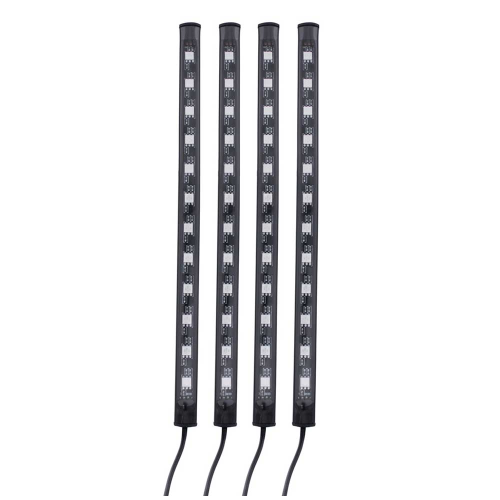9" Multicolor LED Interior Music Sync and Color Changing Light Bars with Remote and App Control