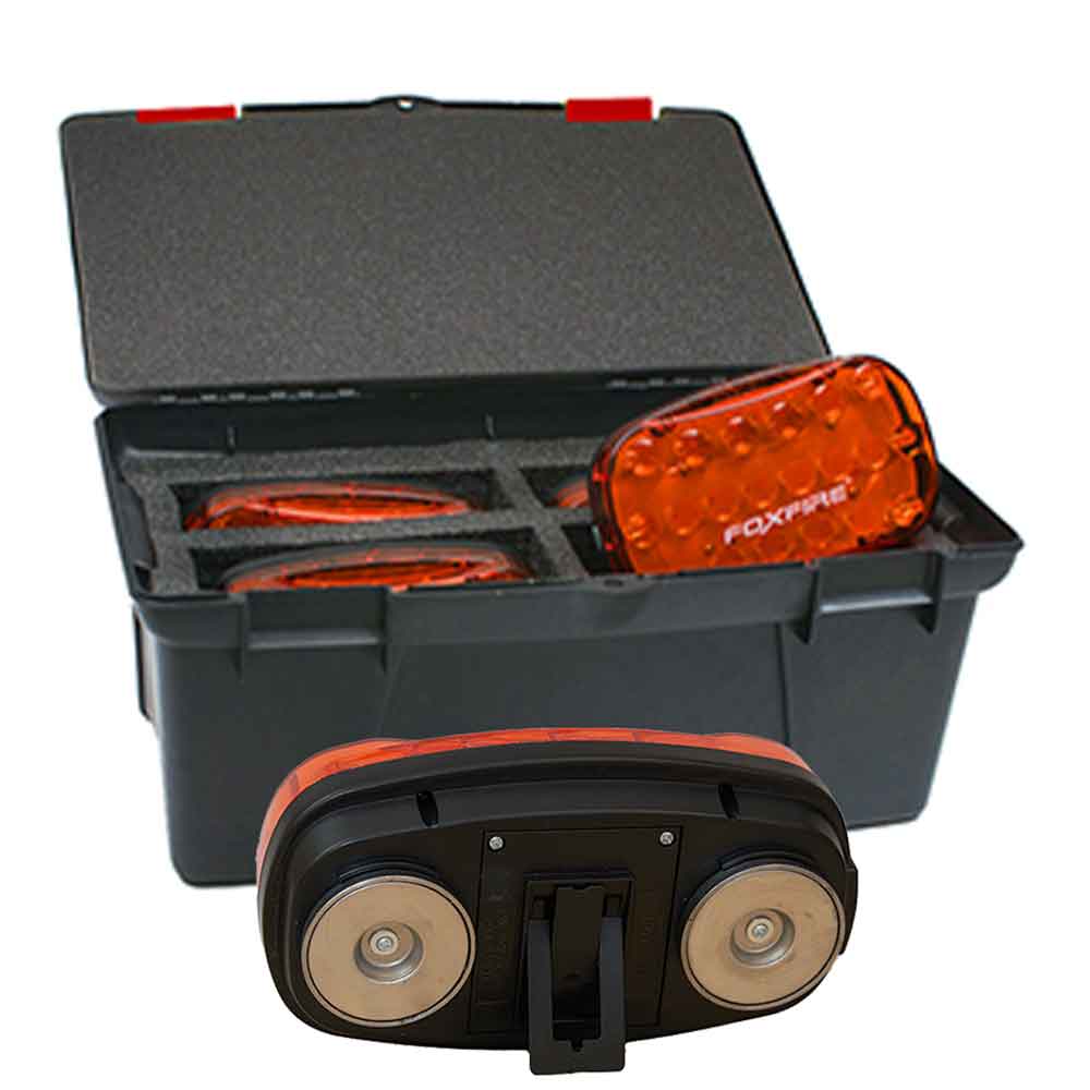 4 Pack Amber Foxfire LED Emergency Warning Light Kit