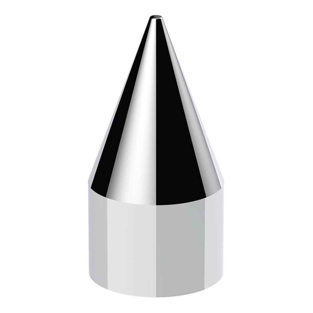 33mm x 4-1/8" Chrome Spike Nut Cover - Thread On, 60-Pack