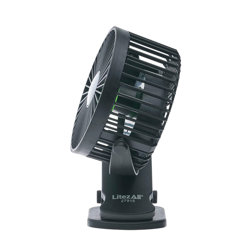 Rechargeable Clip On Fan with Light