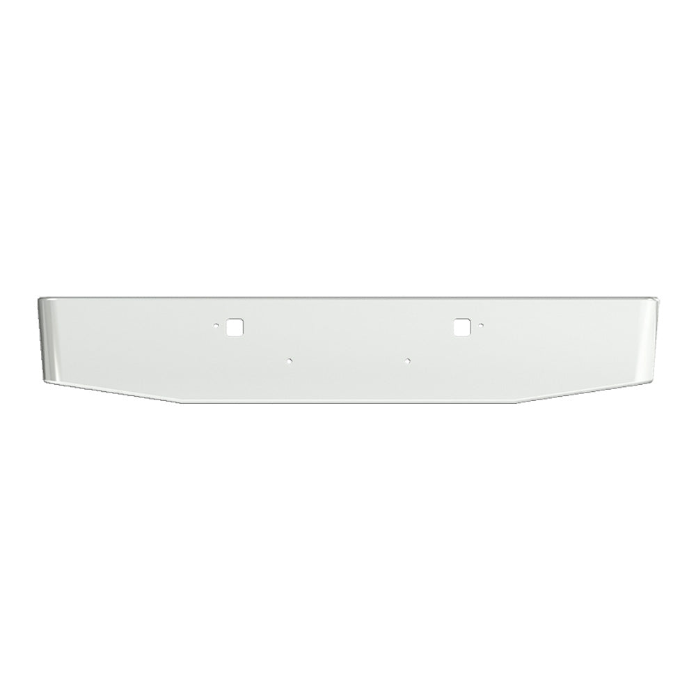 16" Tapered Texas Square Peterbilt Stainless Steel Bumper With Tow Holes