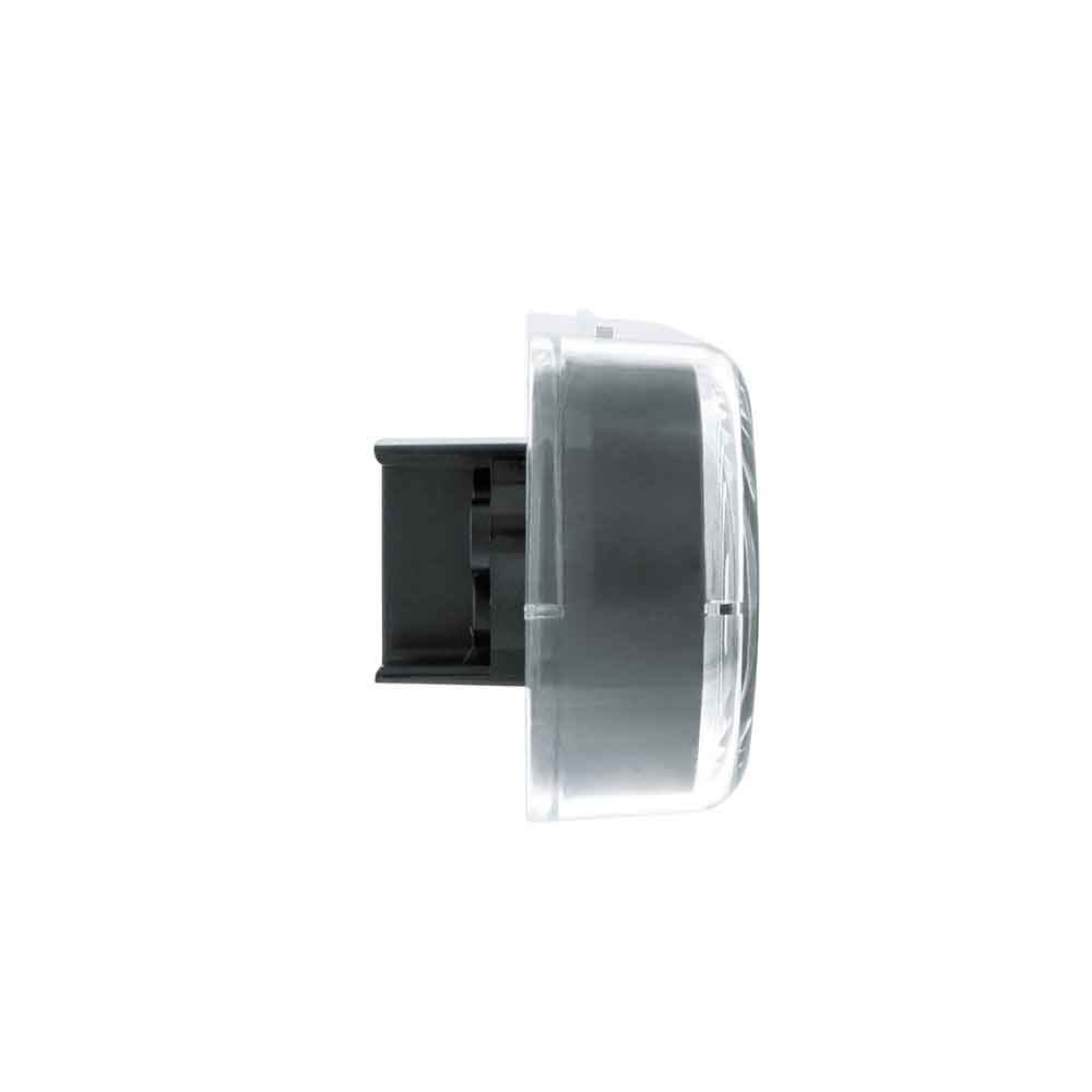 Oval White with Clear Lens Back UP LED
