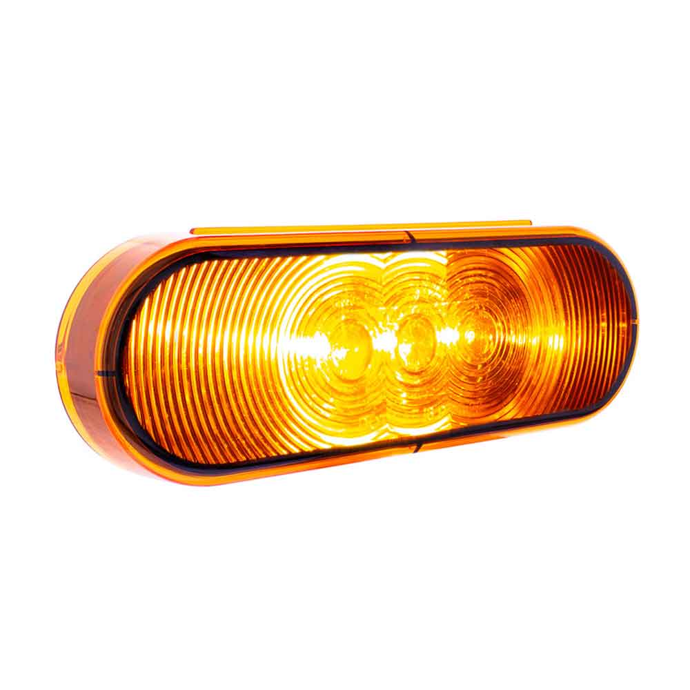 6" Amber Oval Turn/Marker Light