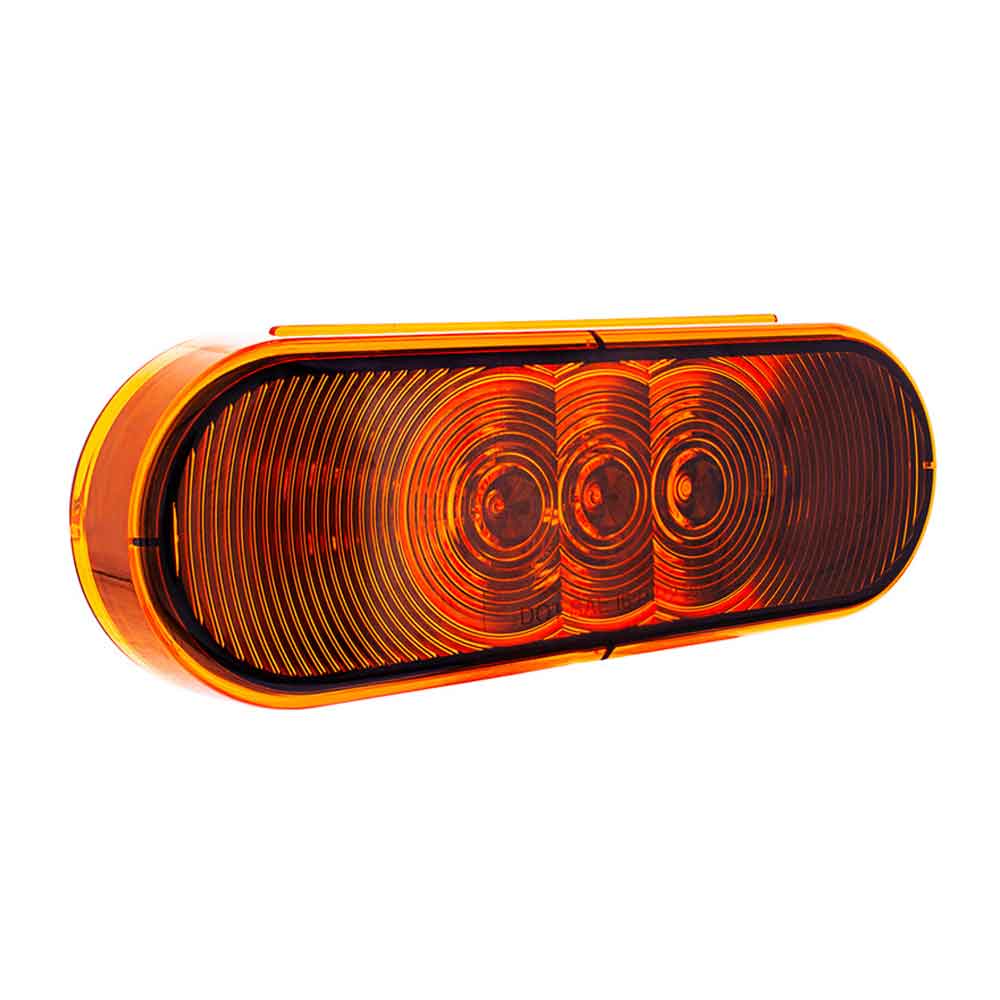 6" Amber Oval Turn/Marker Light