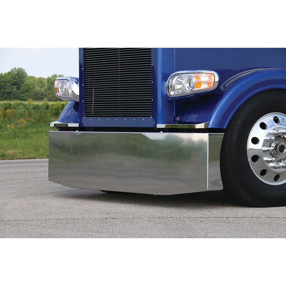 Multi-Fit Blind Mount 20" Tapered Stainless Boxed Short Radius End Bumper