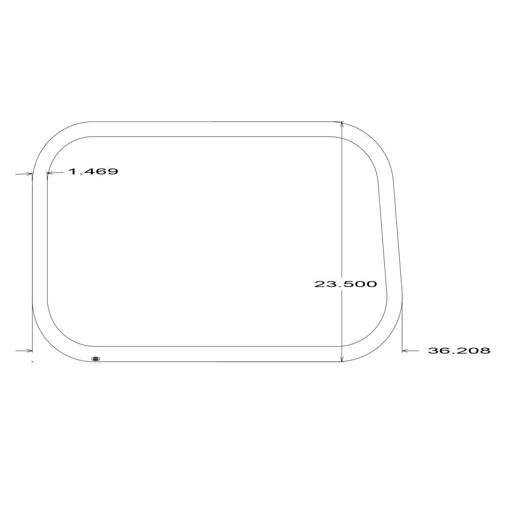 Volvo VN Lower Sleeper Window Surround Trim