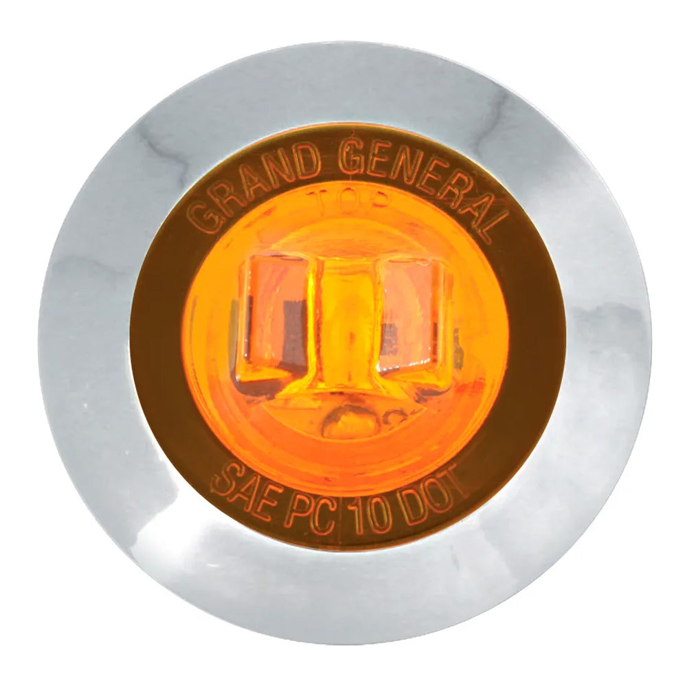 1-1/4" Diameter Bowtie Lens Dual Function LED Light With Bezel and Nut