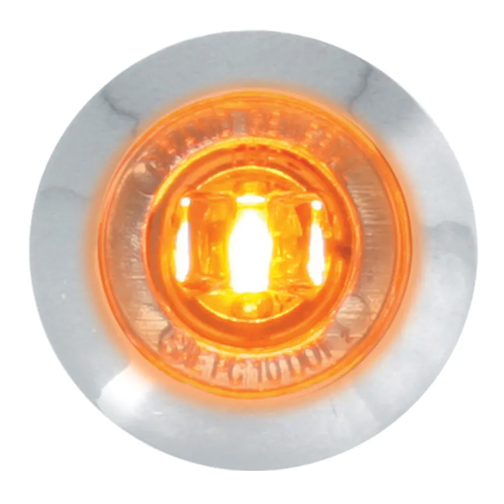 1-1/4" Diameter Bowtie Lens Dual Function LED Light With Bezel and Nut