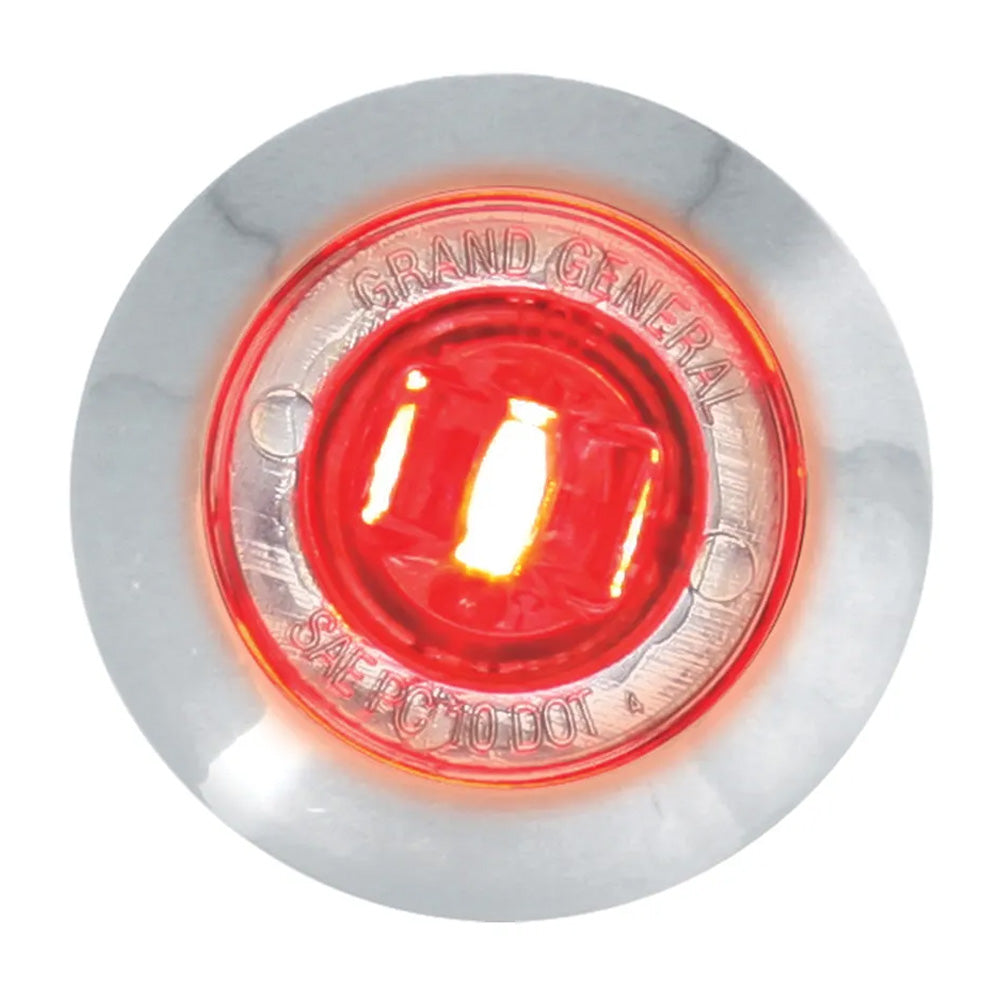 1-1/4" Diameter Bowtie Lens Dual Function LED Light With Bezel and Nut