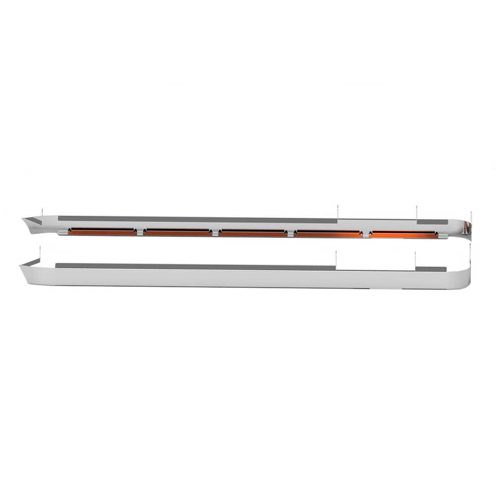 72" x 3" Kenworth W900L Stainless Steel Sleeper Panel