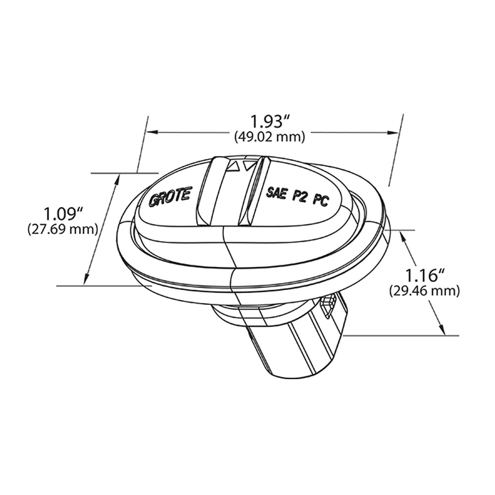MicroNova LED Low Profile Marker Light with Theft Deterrent C-Clip