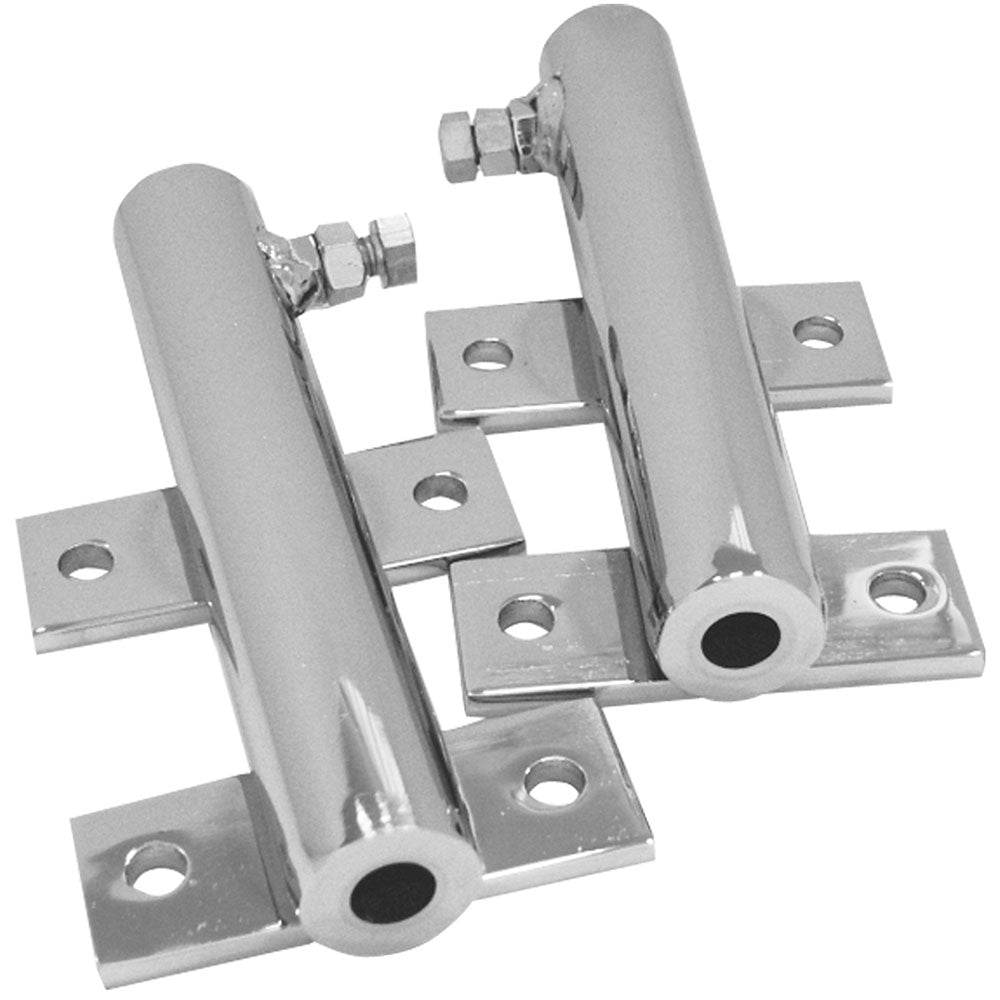 Chrome Flag Holders