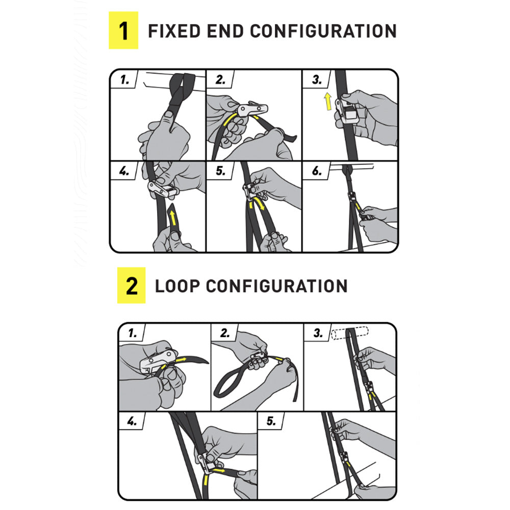 12ft x 1" Tie Down Dual CamJam Strap