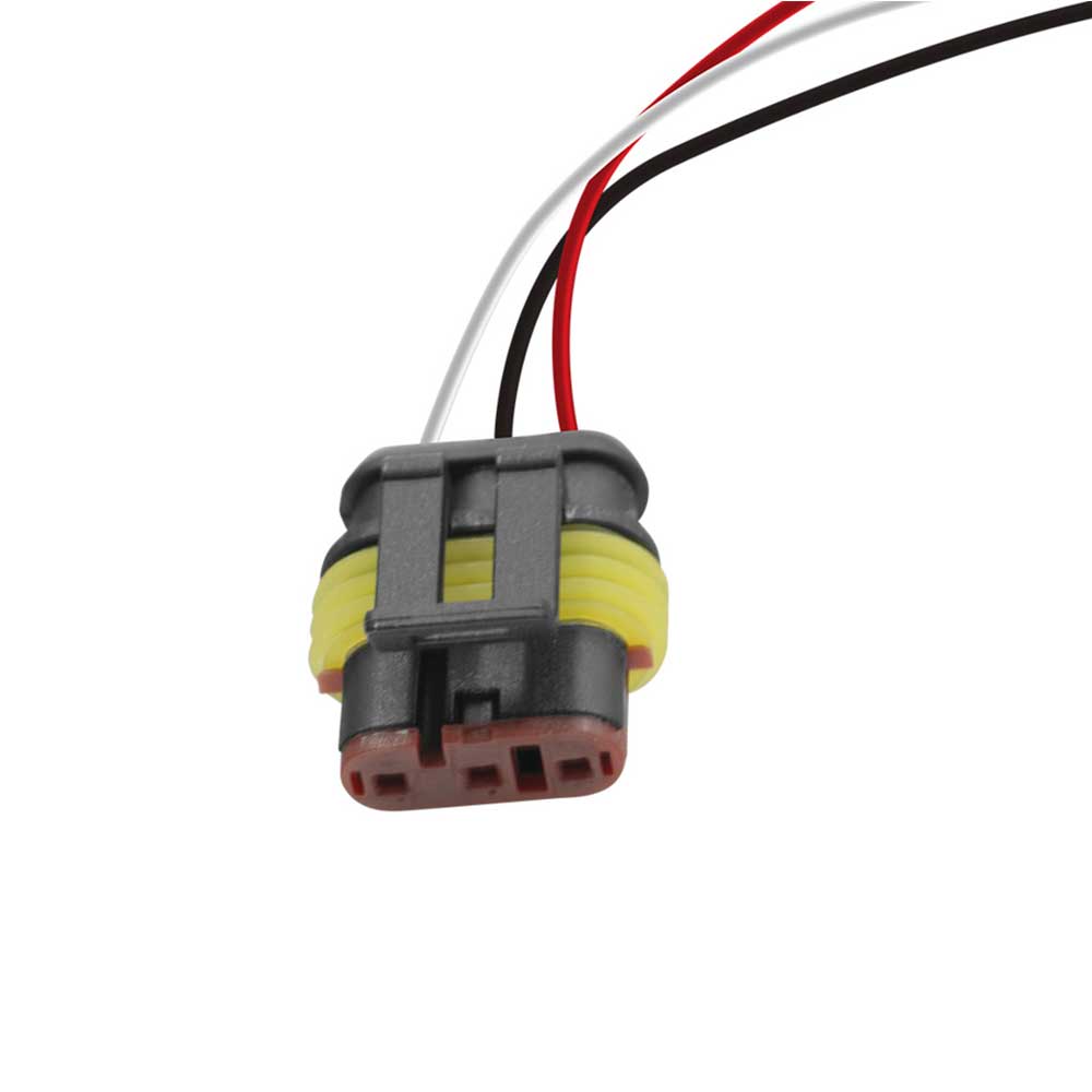 3-Pin to 3-Prong Light Adaptor 6"L Pigtail - 10 Pack