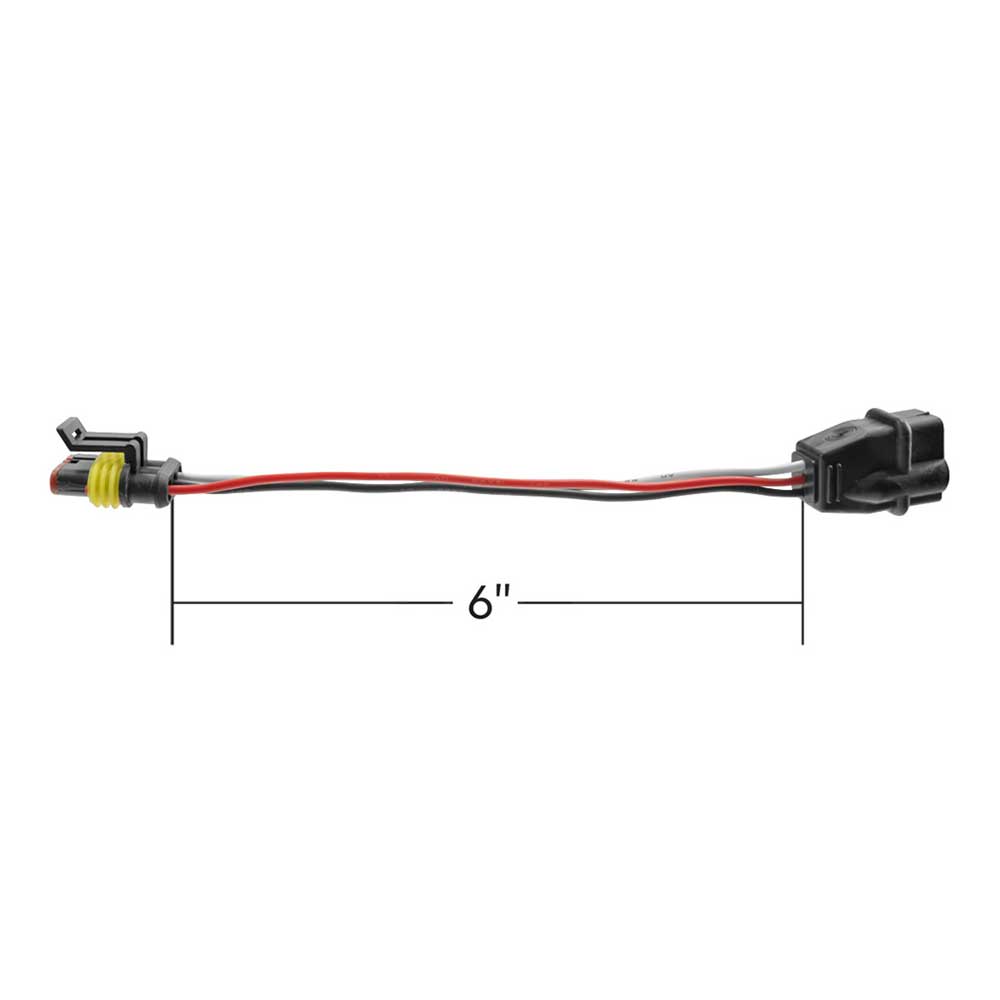 3-Pin to 3-Prong Light Adaptor 6"L Pigtail - 10 Pack