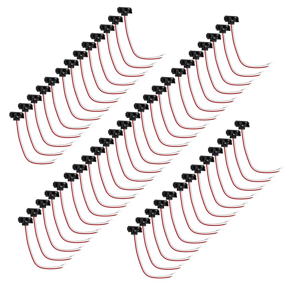 2 Prong Pigtail Plug 12" Lead - 50 Pack