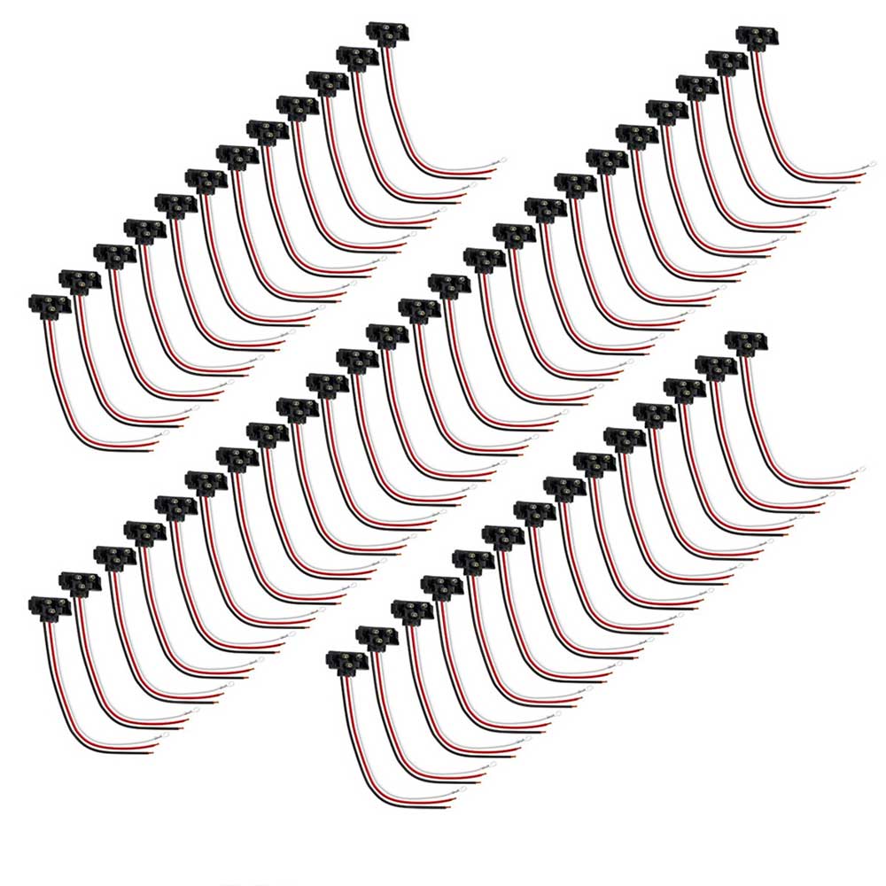 3 Prong Pigtail Plug 12" Lead - 50 Pack