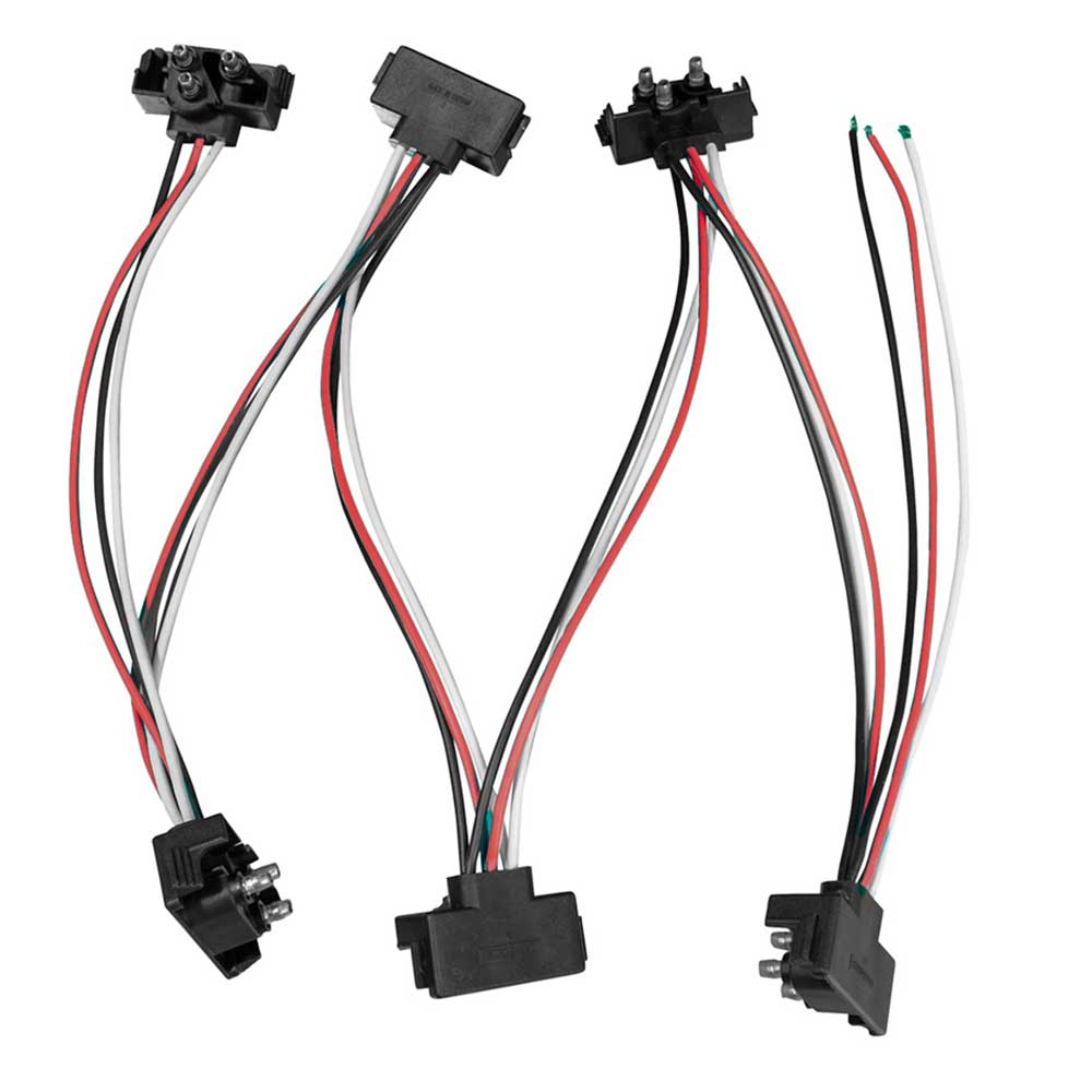 3 Prong Right Angle Plug with 7-1/2" Leads - 6 Pack