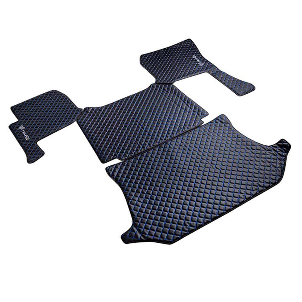 Volvo 860 2019+ Five Piece Black Vinyl with Diamond Design Floor Mat Set