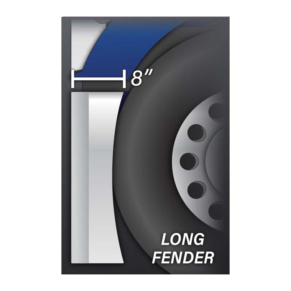 20" Hex Style with Long Fenders Stainless Steel Bumper with Tow Holes