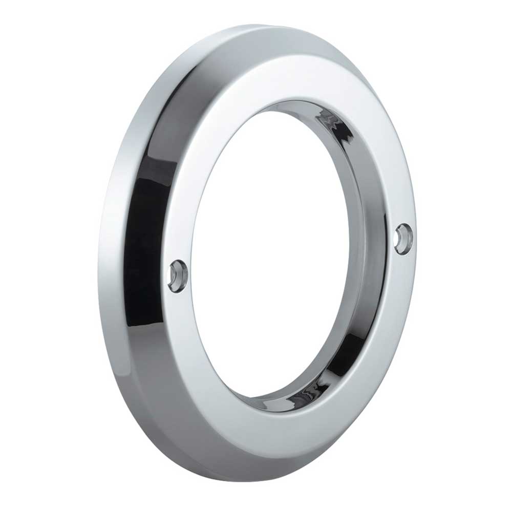 2" Chrome Plated Plastic Light Bezel with Stainless Steel Screws