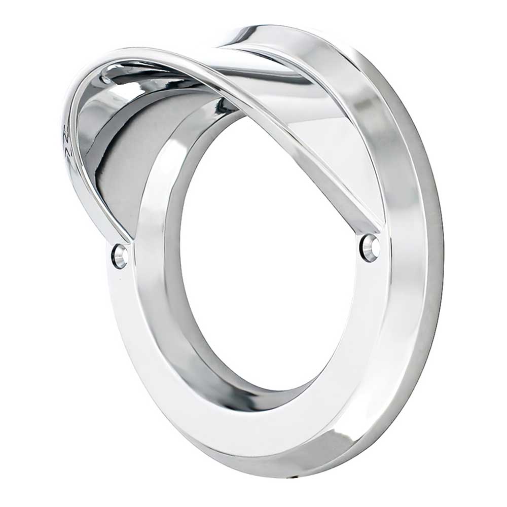 2-1/2" Chrome Plated Plastic Light Bezel with Visor and Stainless Steel Screws