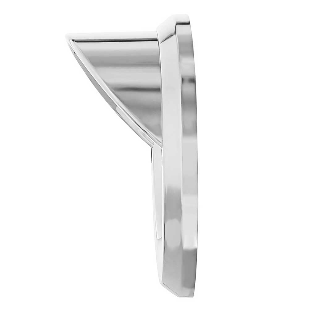 2-1/2" Chrome Plated Plastic Light Bezel with Visor and Stainless Steel Screws