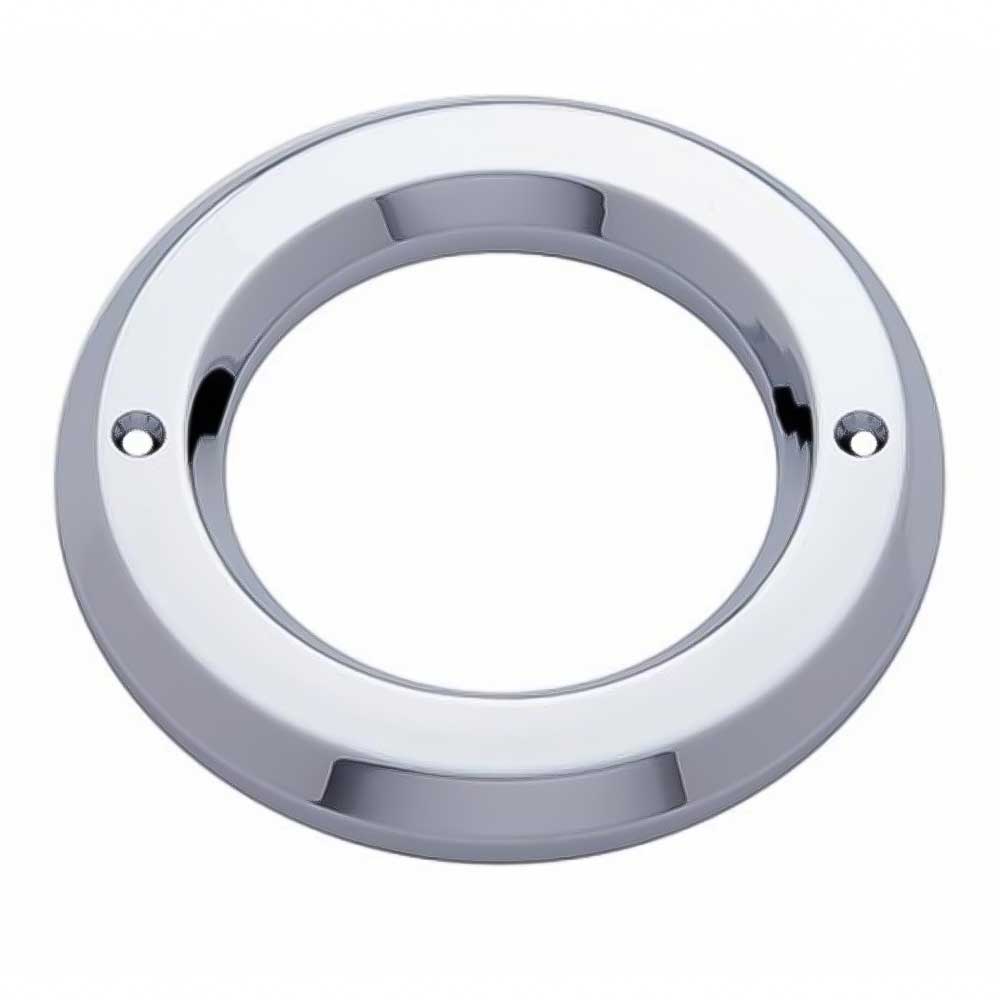 2-1/2" Chrome Plated Plastic Light Bezel with Stainless Steel Screws