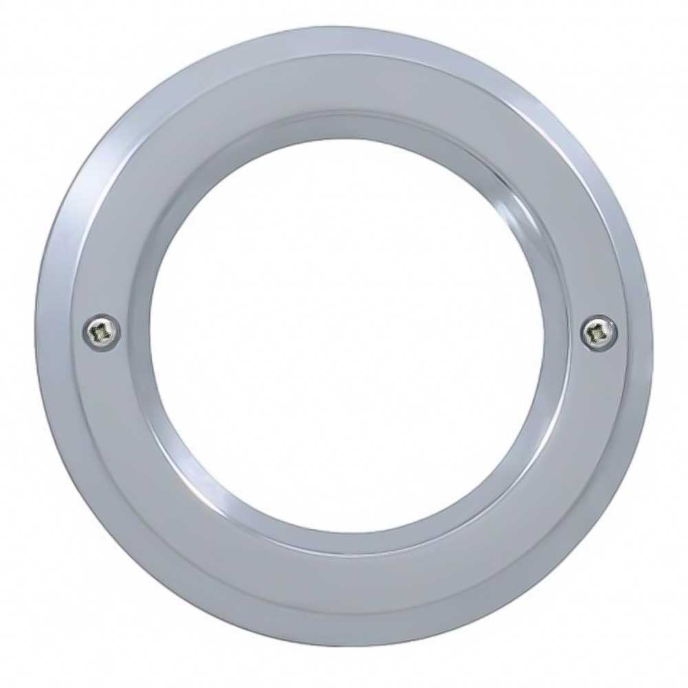 2-1/2" Chrome Plated Plastic Light Bezel with Stainless Steel Screws