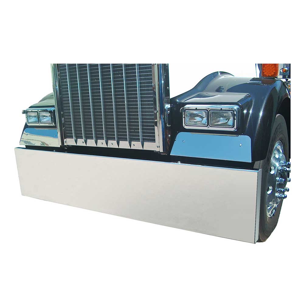 20" Boxed End Stainless Steel Bumper with Blind Mount Plate