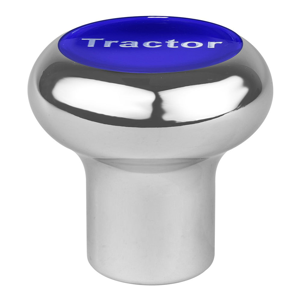Large Chrome Screw-In Tractor Air Valve Knob