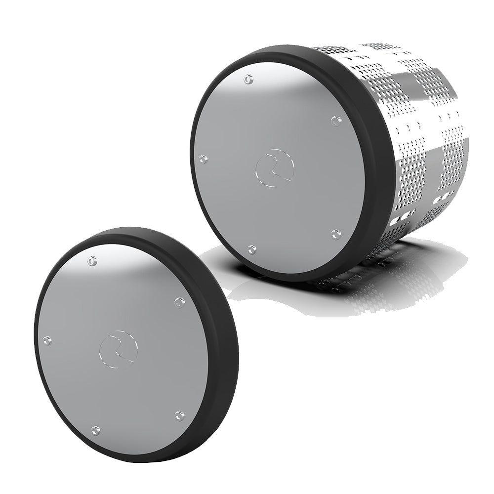 Hybrid Stainless Steel Black Paintable Taper Style Front or Rear Axle Cover Kit