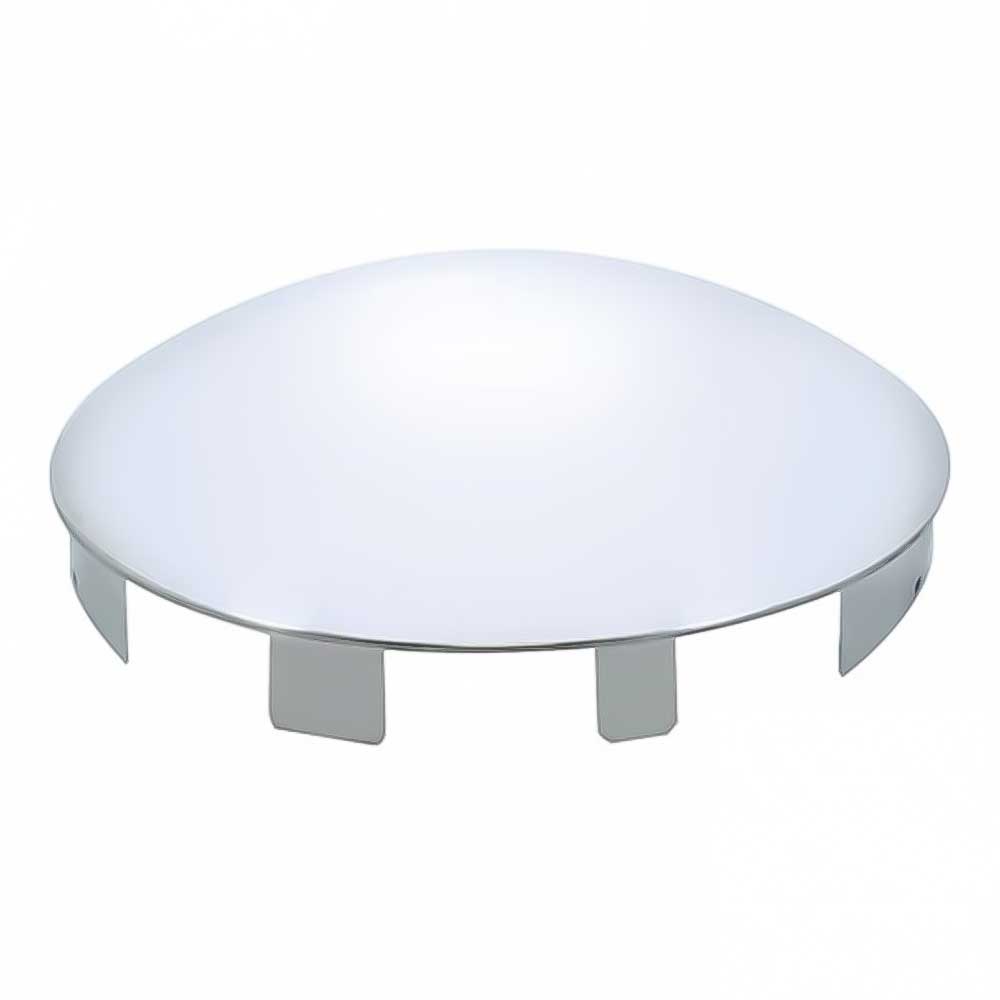 Universal Stainless Steel Dome Front Hubcap with 1" Lip