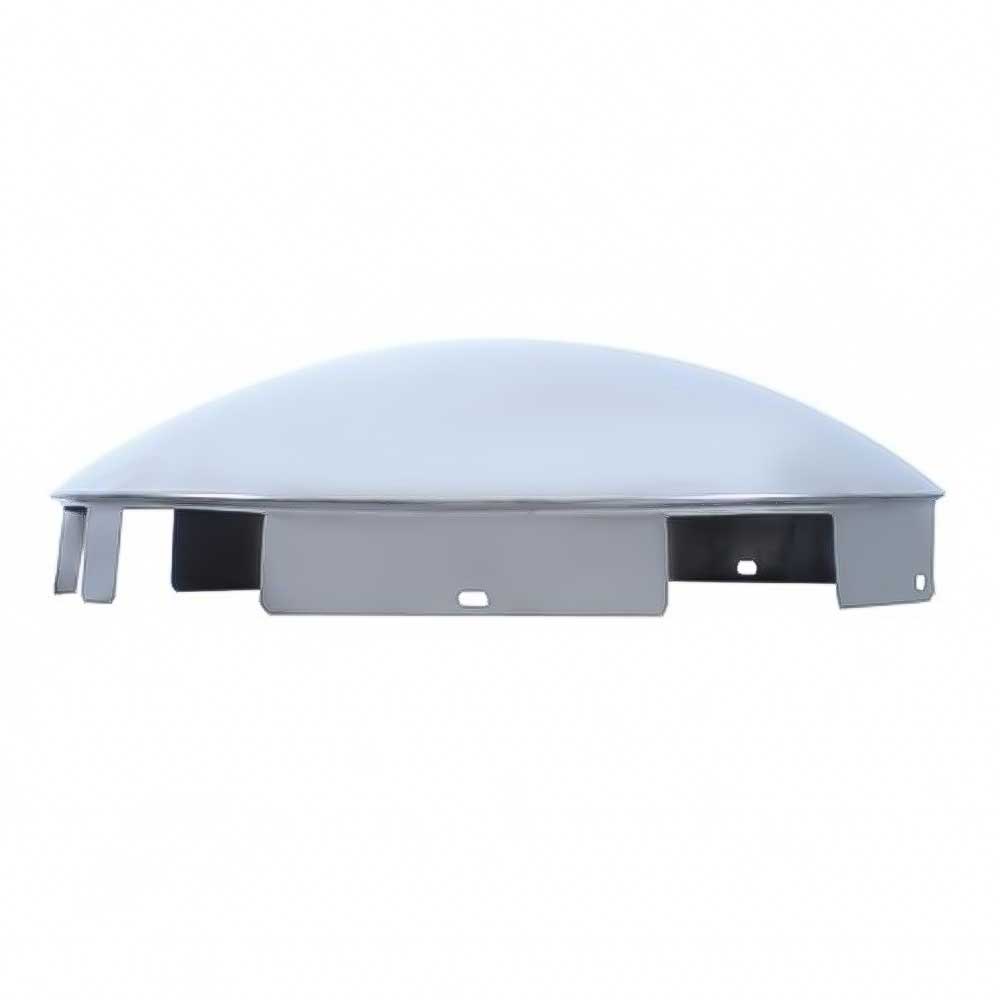 Universal Stainless Steel Dome Front Hubcap with 1" Lip