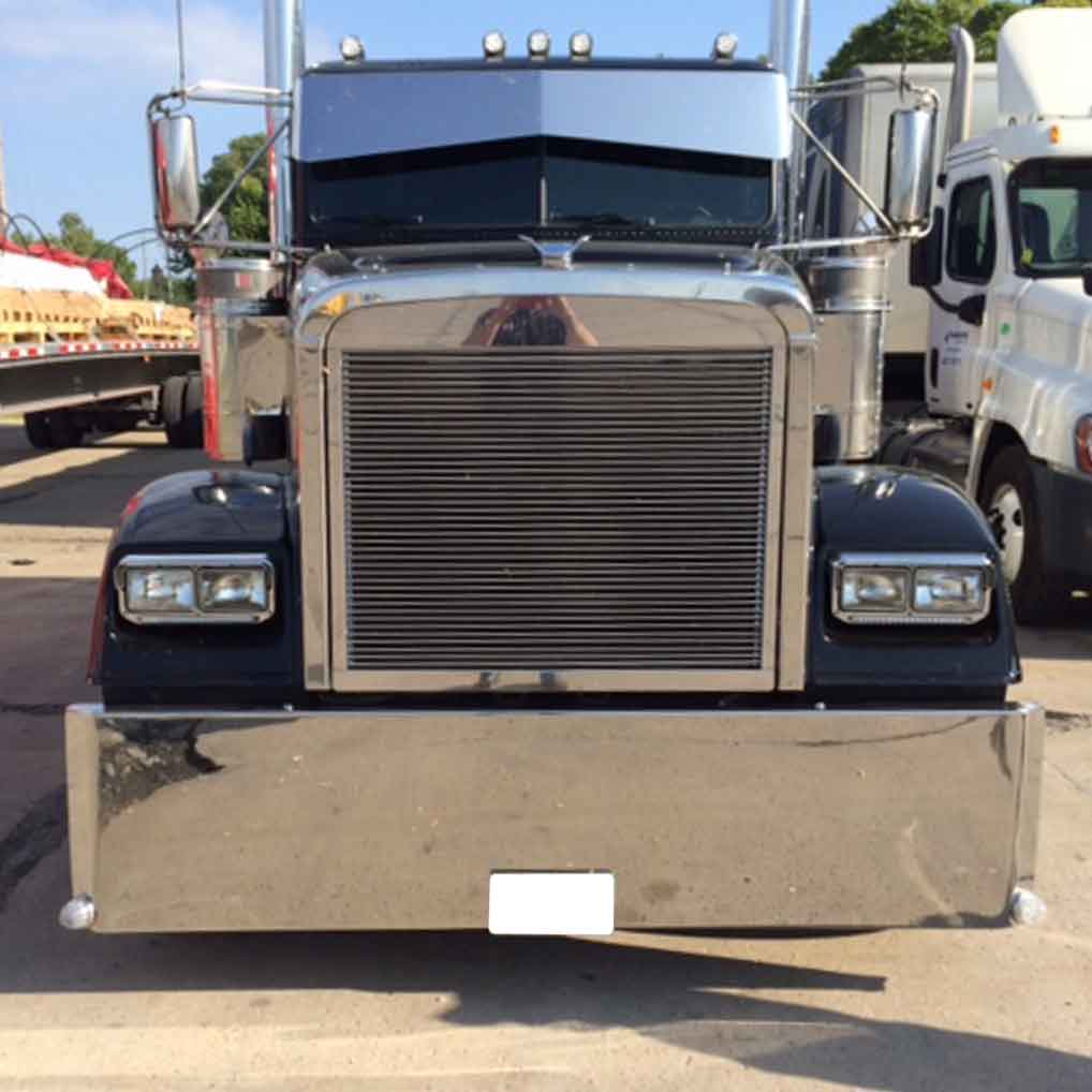 Freightliner Classic, XL, FLD120 Stainless Steel Grill with 39 Horizontal Billets