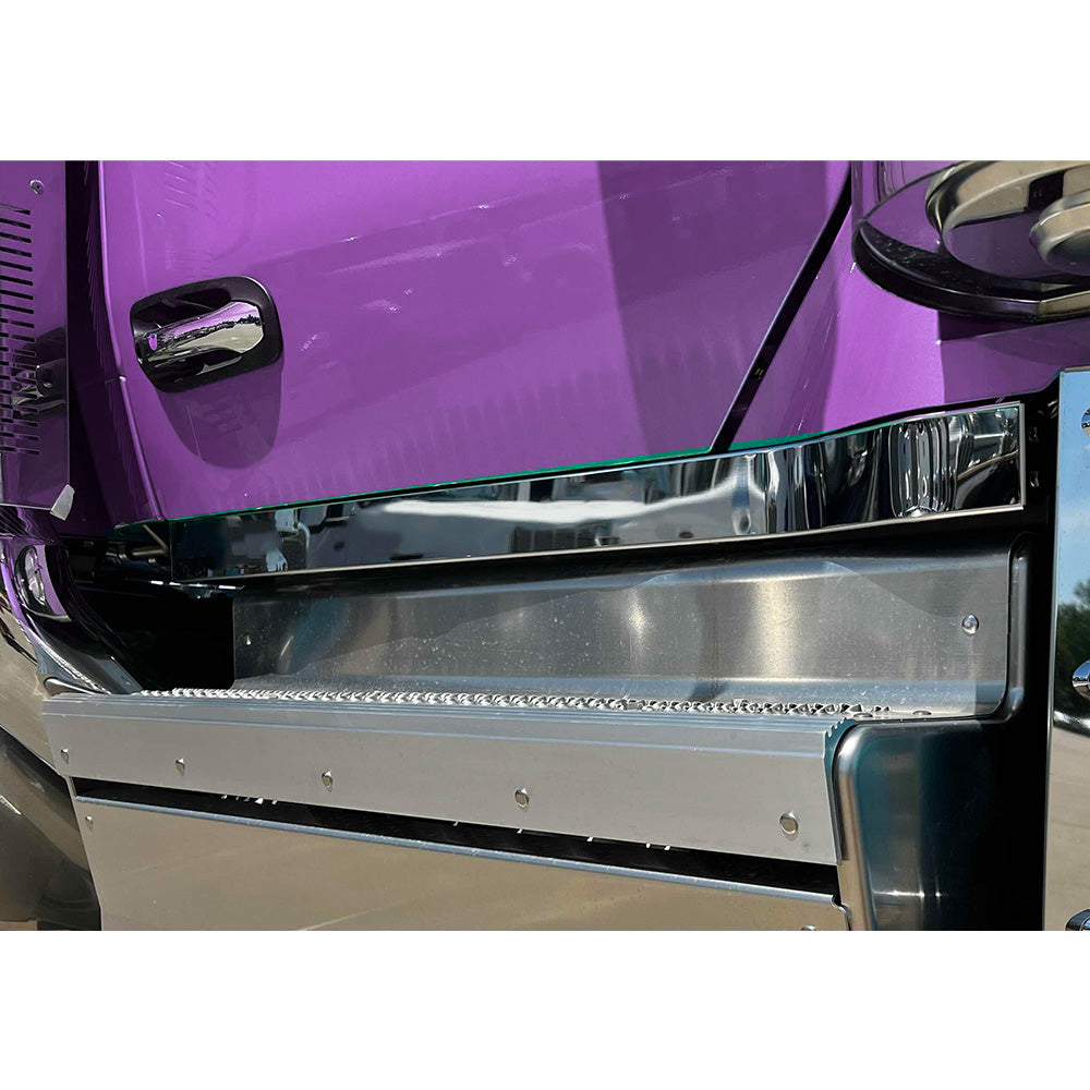 Peterbilt 589 3" Stainless Steel Blank Cab Panels - Dual Plug