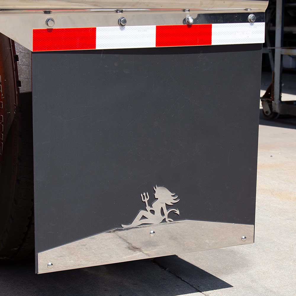 24" Lady Devil Stainless Steel Mudflap Weight (PR)