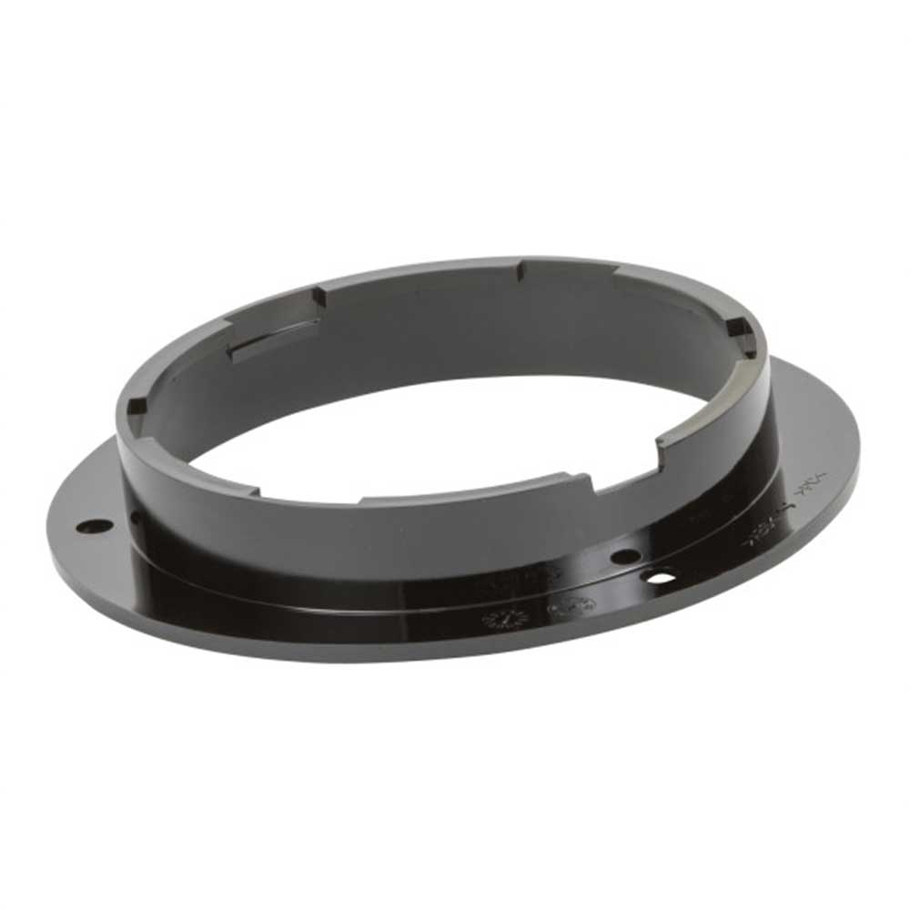 Black Plastic 4" Round Anti-Theft Flange Mount