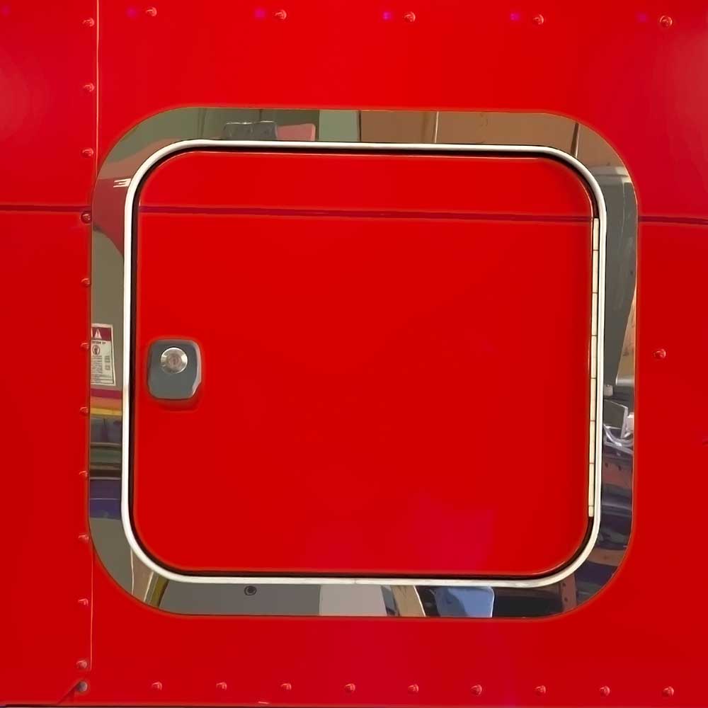 Peterbilt 579 Stainless Steel Bunk Door Trim