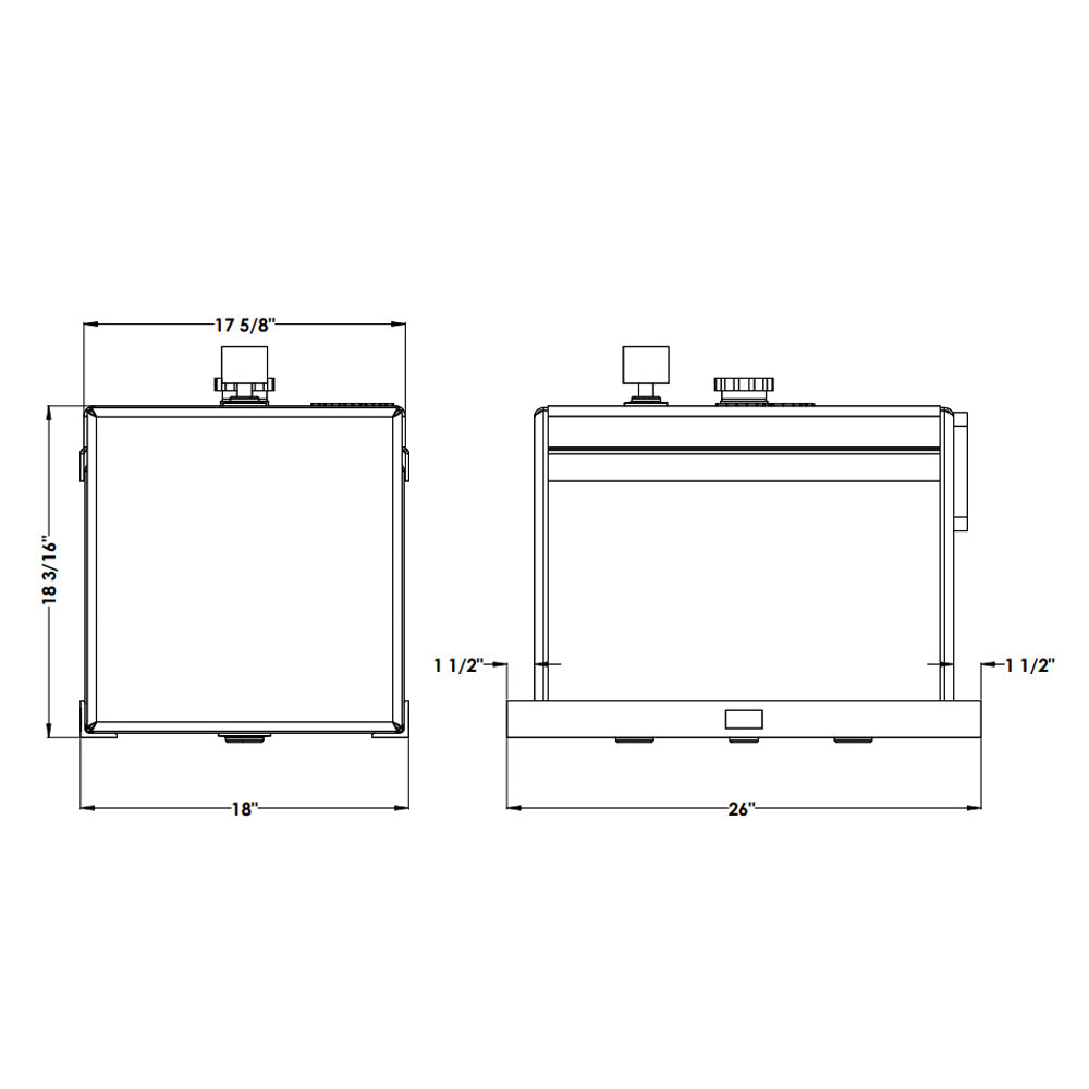 30-Gallon Aluminum Hydraulic Tank